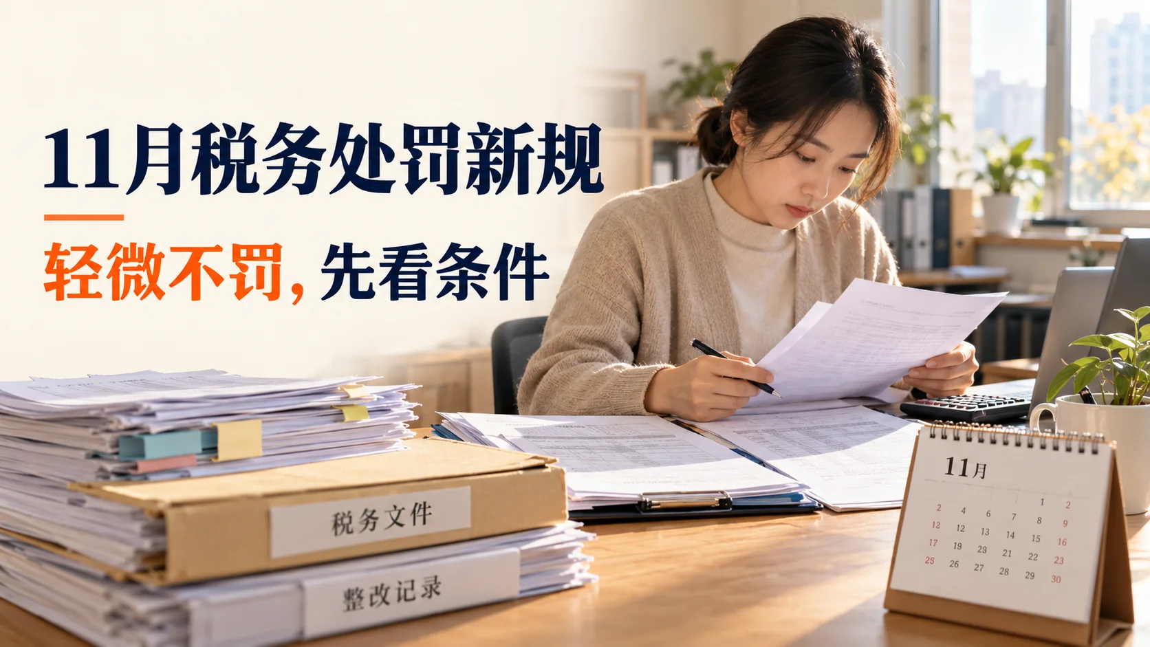 2026年11月税务处罚新规:“轻微不罚”是不是一律免罚?