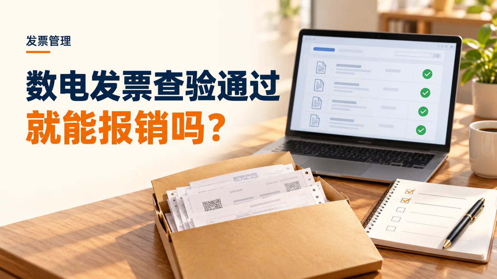 收到数电发票,查验通过就能报销吗?